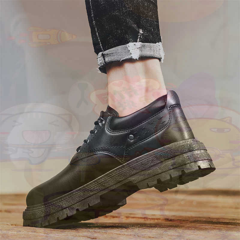 Kawaii Tech Accessories - Dark Natural หนังแฟชั่น Trainers เทนนิสรองเท้าผ้าใบผู้ชายรองเท้าแฟชั่นรองเท้าผ้าใบคุณภาพกีฬาราคาต่ําสุขภาพ