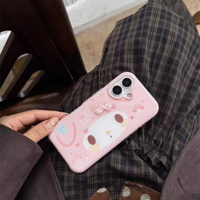 Mobile Tech Accessories - เคสโทรศัพท์ลายการ์ตูนอนิเมะรูปกระต่าย เคสป้องกันสำหรับ iPhone 16 13 17