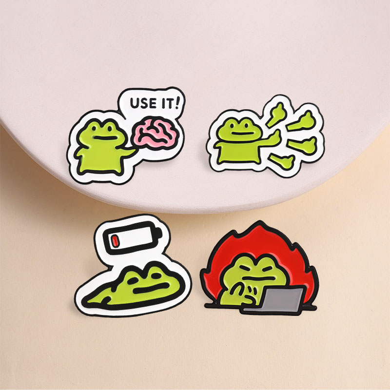 เข็มกลัดกบตลกน่ารัก ลายการ์ตูน - Kawaii Tech Accessories บทวิจารณ์และราคา