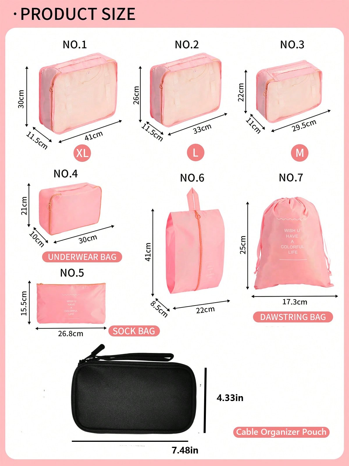 ชุดกระเป๋าจัดระเบียบสำหรับเดิน - Tech Accessories Case บทวิจารณ์และราคา
