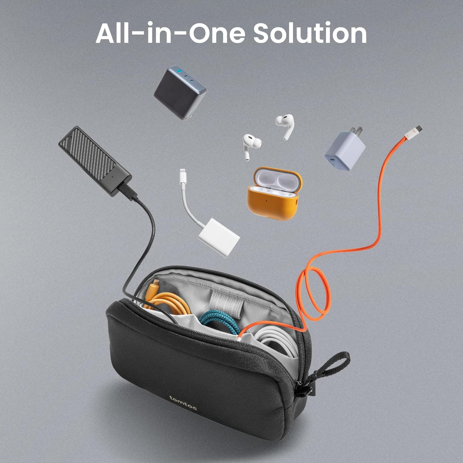 กระเป๋าจัดระเบียบอุปกรณ์อิเล็ก - Tech Accessories Travel Organizer Pouch บทวิจารณ์และราคา