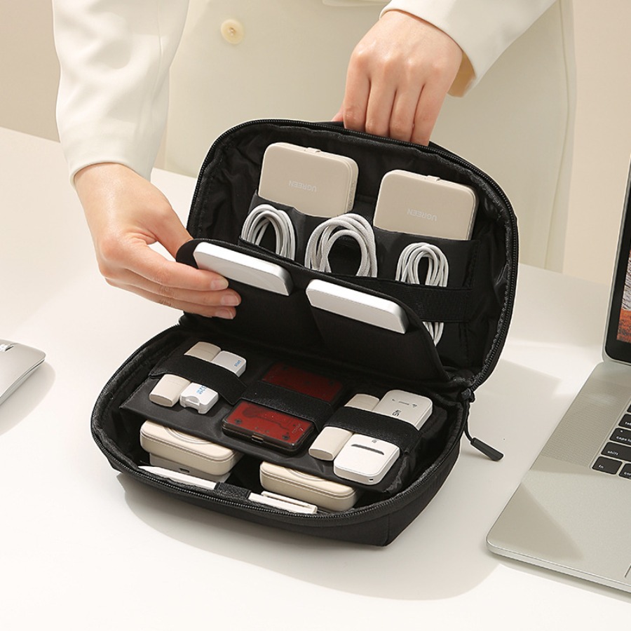 กระเป๋าจัดเก็บสายไฟแบบพกพาสำหร - Tech Accessories Travel Organizer Pouch บทวิจารณ์และราคา