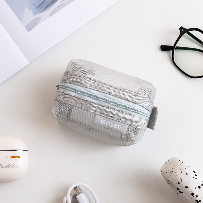 กระเป๋าตาข่ายสีเทาสำหรับจัดระเ - Tech Accessories Case บทวิจารณ์และราคา