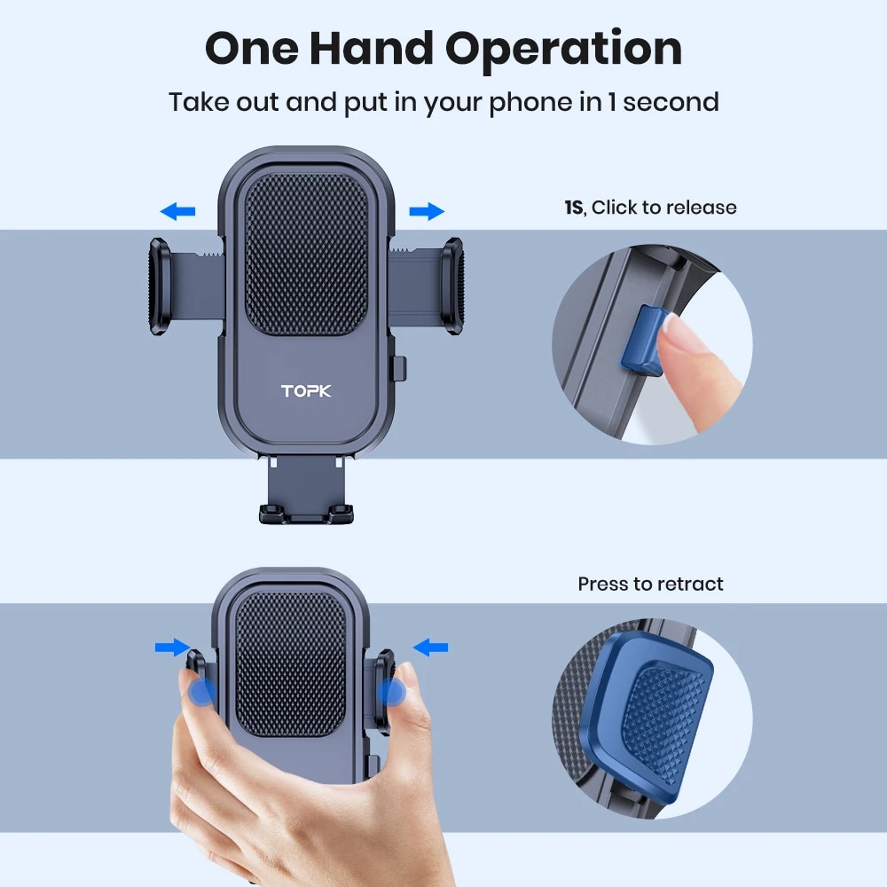TOPK ที่วางโทรศัพท์ในรถยนต์สํา - Mobile Tech Accessories บทวิจารณ์และราคา