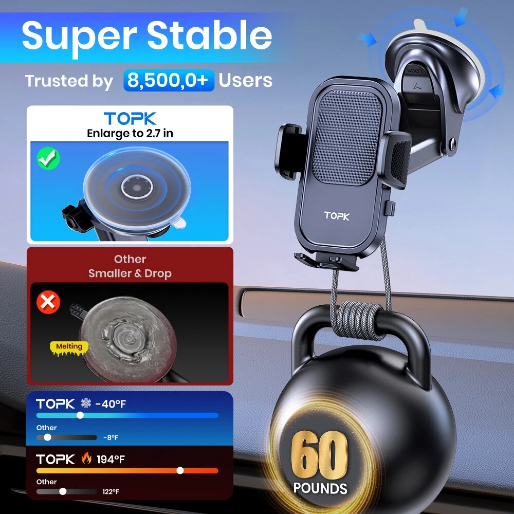 TOPK ที่วางโทรศัพท์ในรถยนต์สํา - Mobile Tech Accessories บทวิจารณ์และราคา